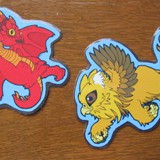 firedrake and gryphon magnets