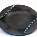 fairtrade beaded clay plate