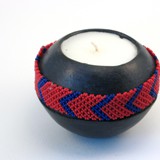 fairtrade beaded candleholder