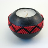fairtrade beaded candleholder