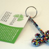 fairtrade beaded keychain