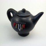 fairtrade beaded clay kettle