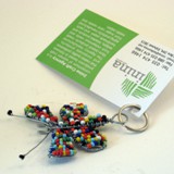 fairtrade beaded keychain