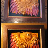 phoenx rising - polymer clay & acrylic