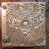 sunhawk album - polymer clay & acrylic