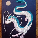 haku painting - polymer clay & acrylic