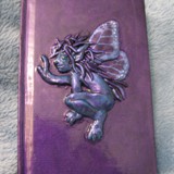 night faerie book - polymer clay & acrylic