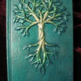 tree of life book - polymer clay & acrylic
