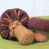 brown mushroom soft sculpture
