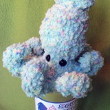 cotton candy ice cream squid soft sculpture