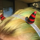 wearable horns - striped