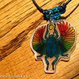 winged scarab pendant